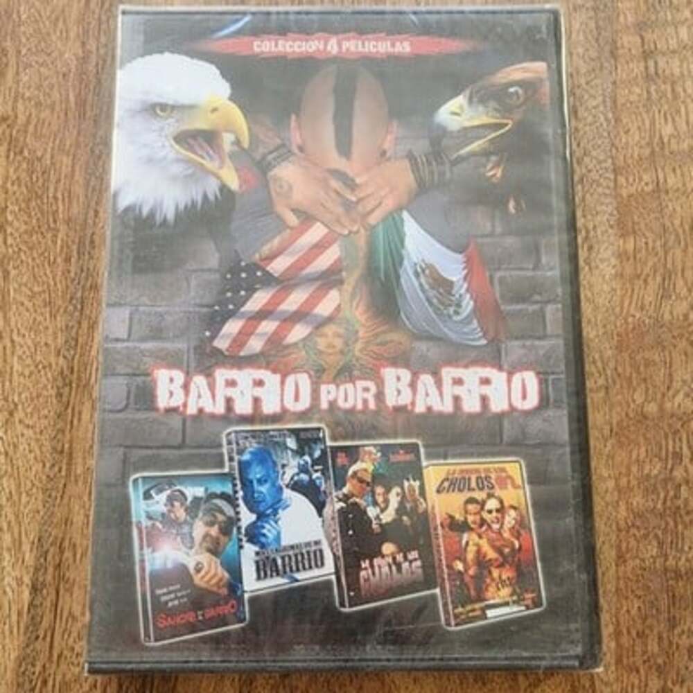 Barrio Por Barrio 4 Movie Collection DVD Spanish Action Region 1 Factory Sealed